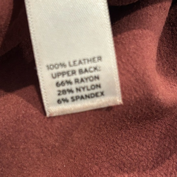 Brown Leather Blouse Size M - Picture 4 of 6